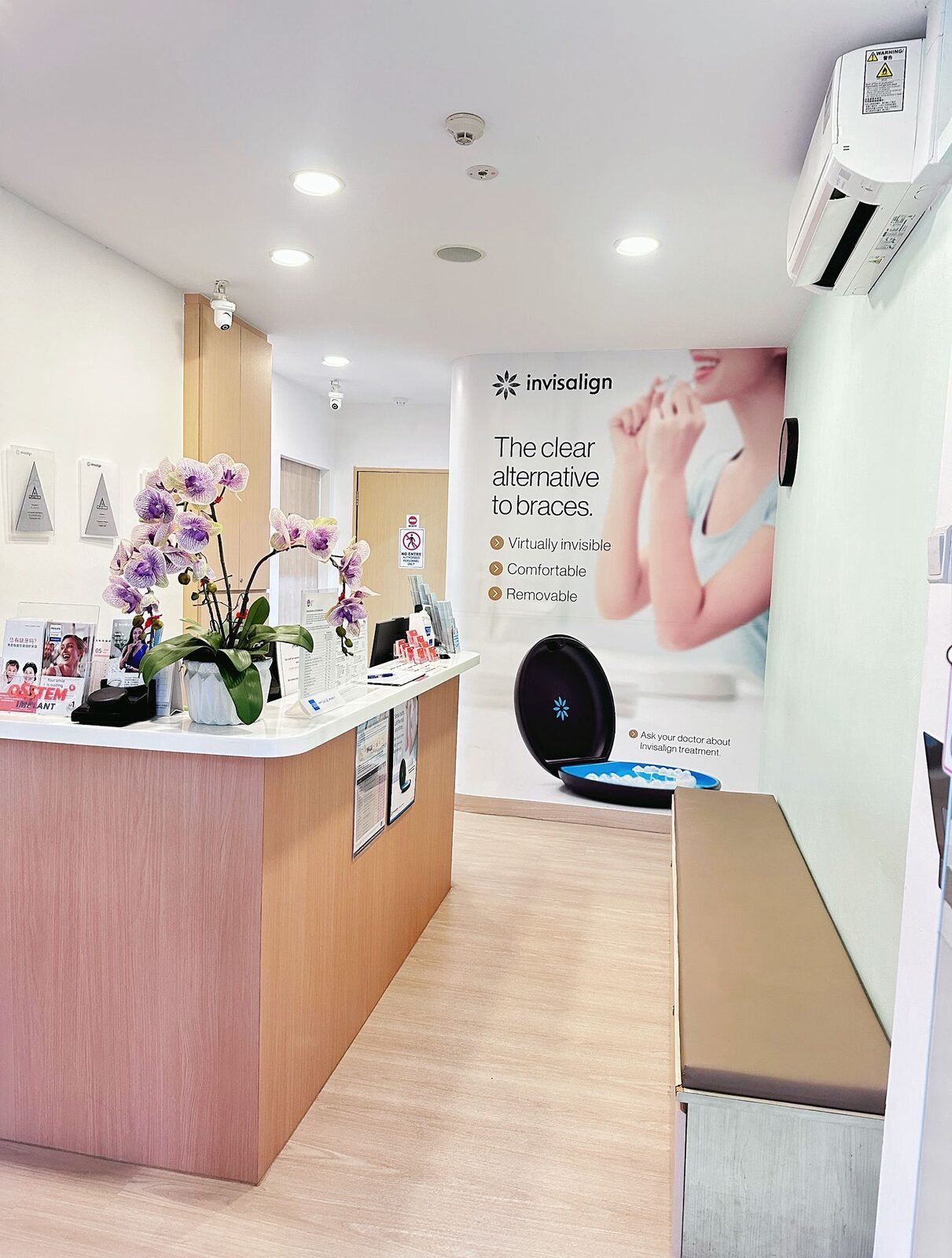 Caring Dental Punggol reception and waiting area