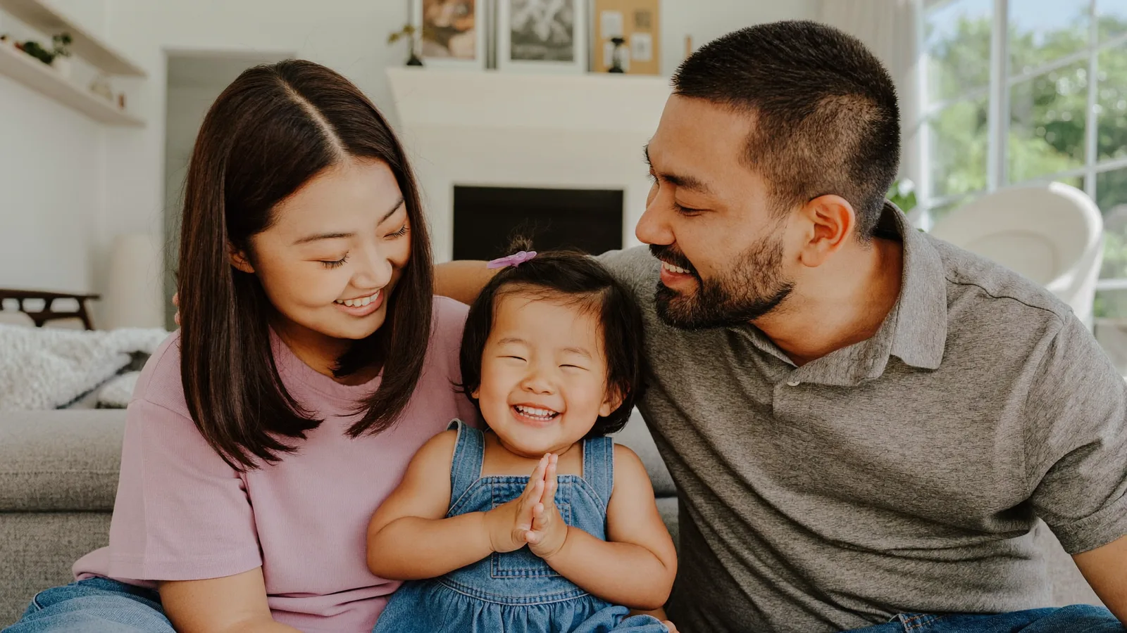 Young family in Punggol who visit an affordable neighbourhood dental clinic